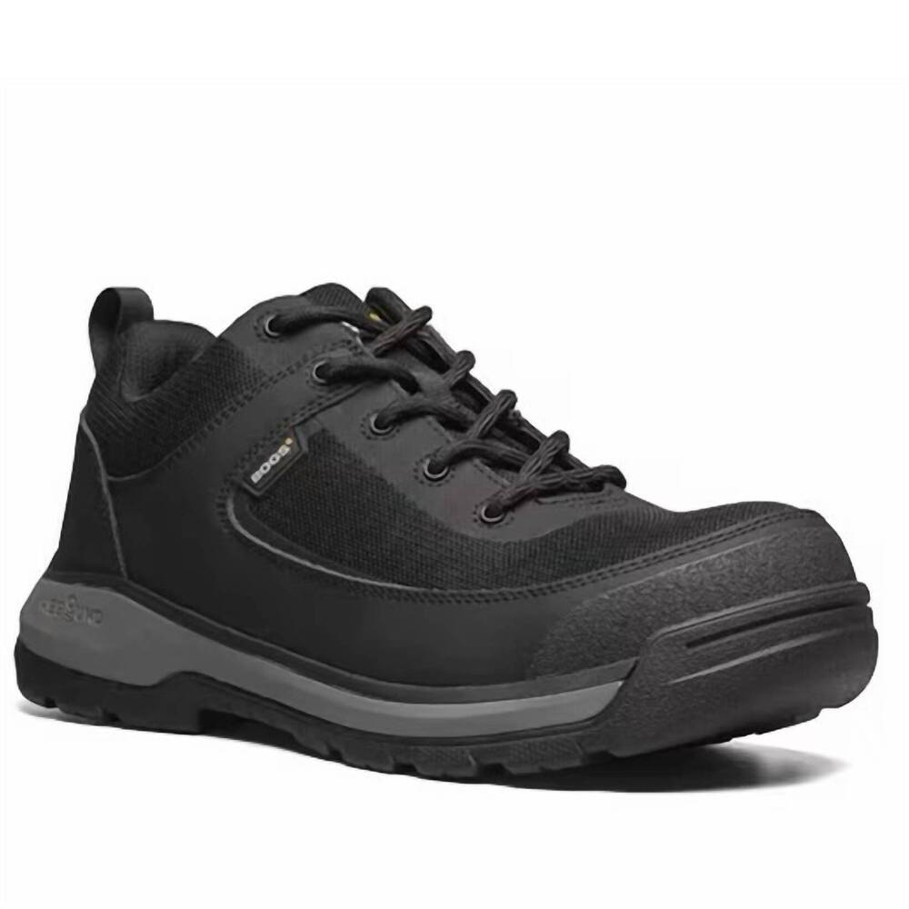NEW BOGS men's shale low safety shoes in black